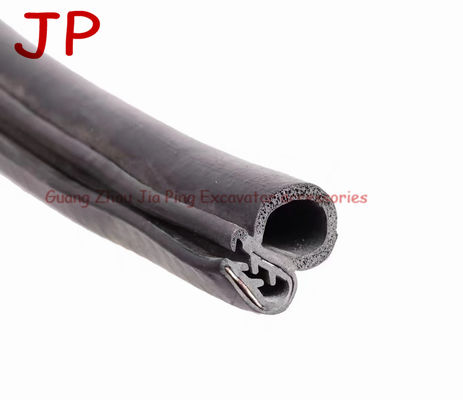 Rubber Weather Stripping Excavator Cab Accessories Black